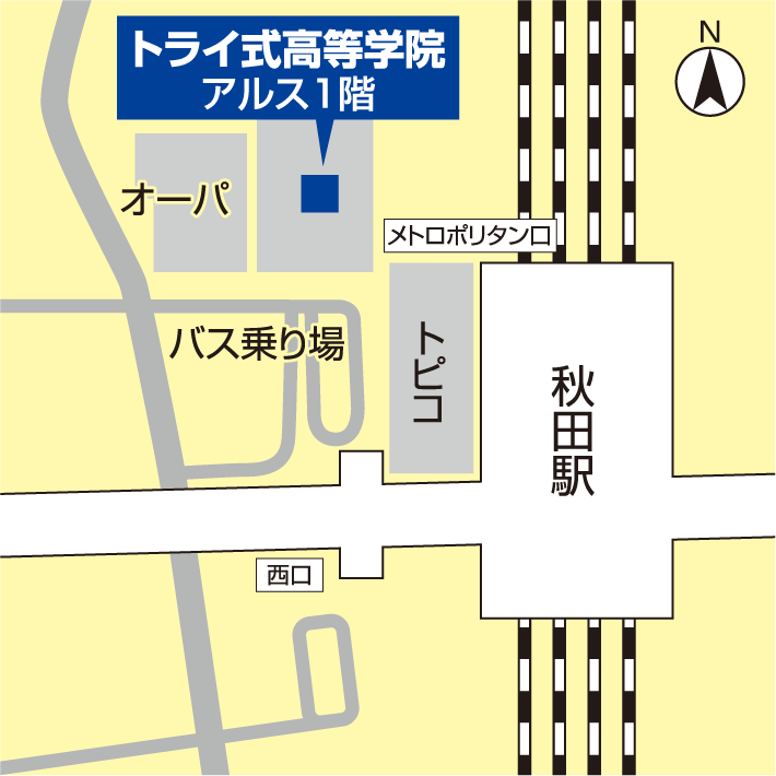 秋田の地図