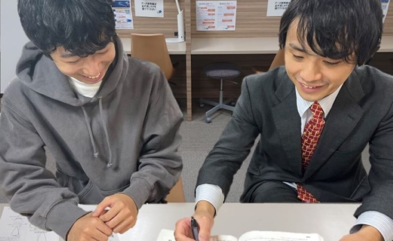 マンツーマン指導の様子