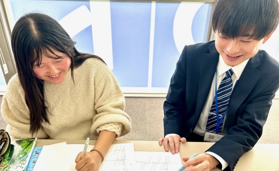 マンツーマンの授業です