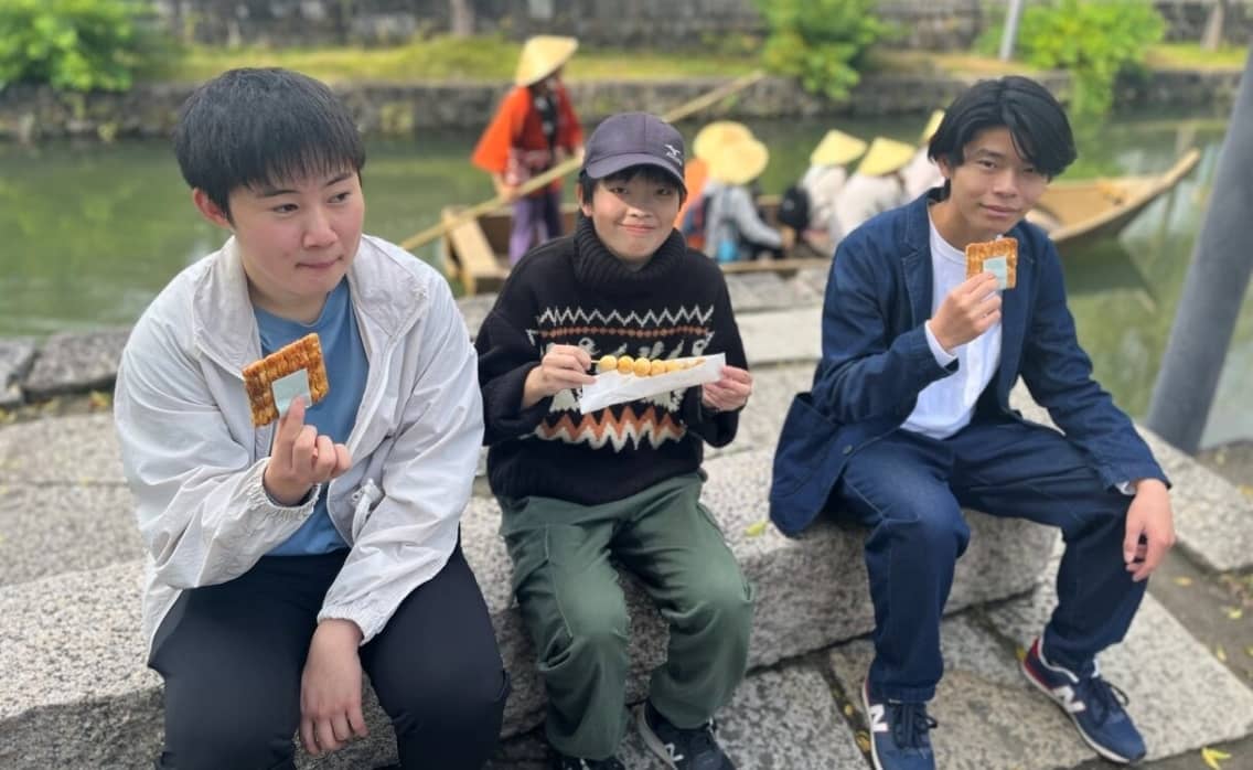 素敵な景色をバックにランチ♪