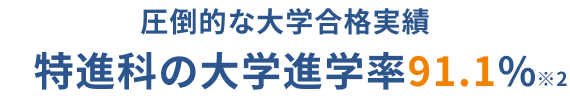 圧倒的な大学合格実績
